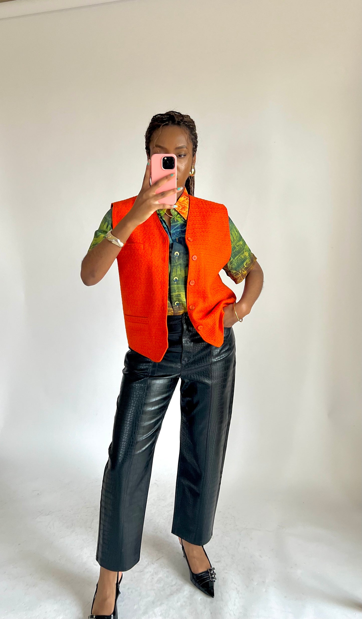 Veste sans manche orange