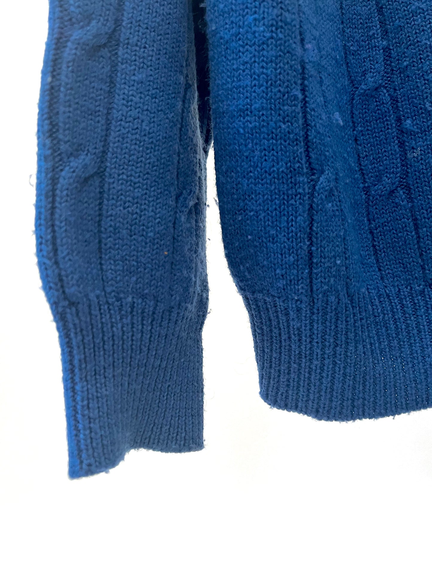Pull vintage bleu