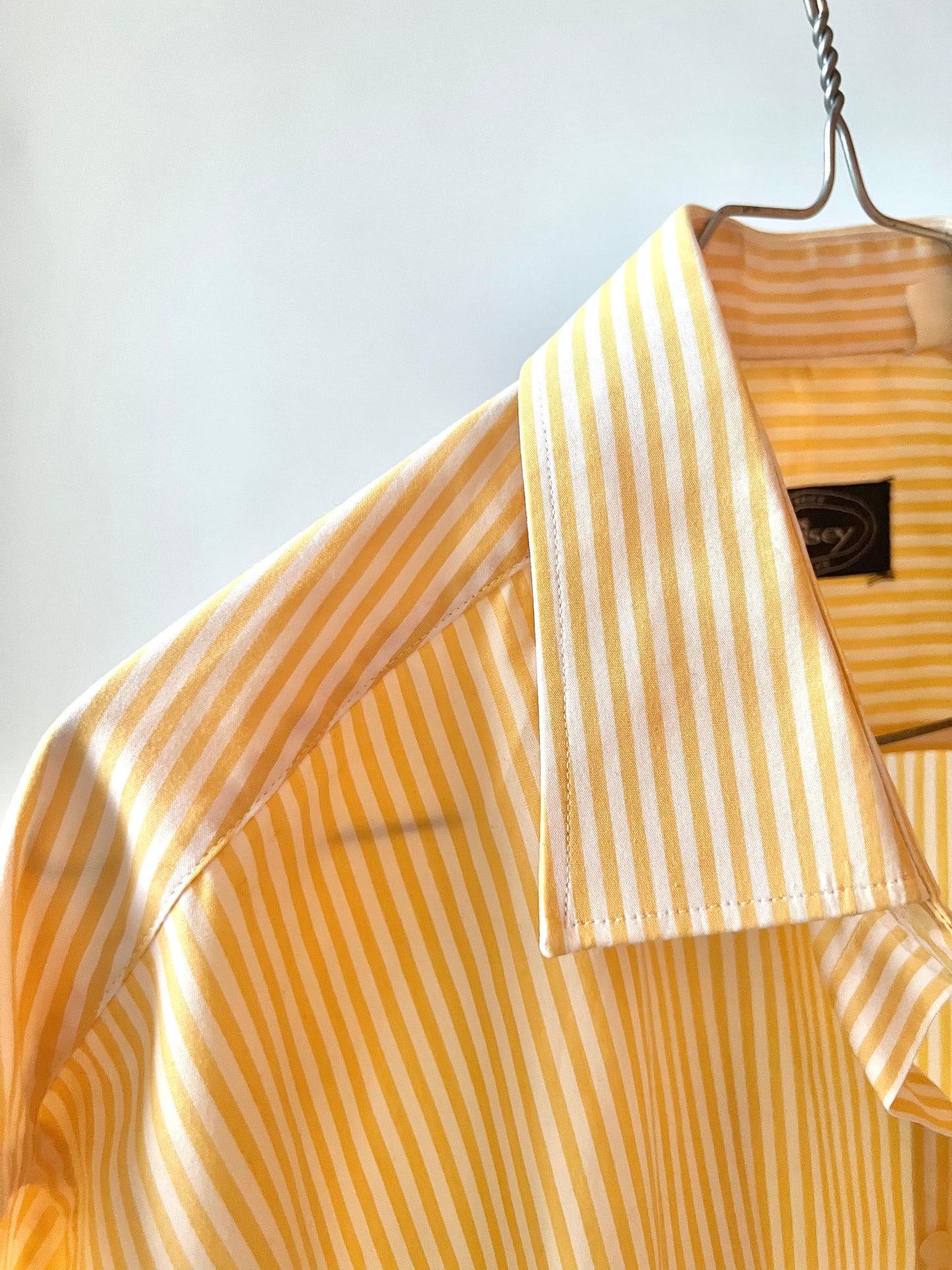 Chemise oversize jaune à rayure