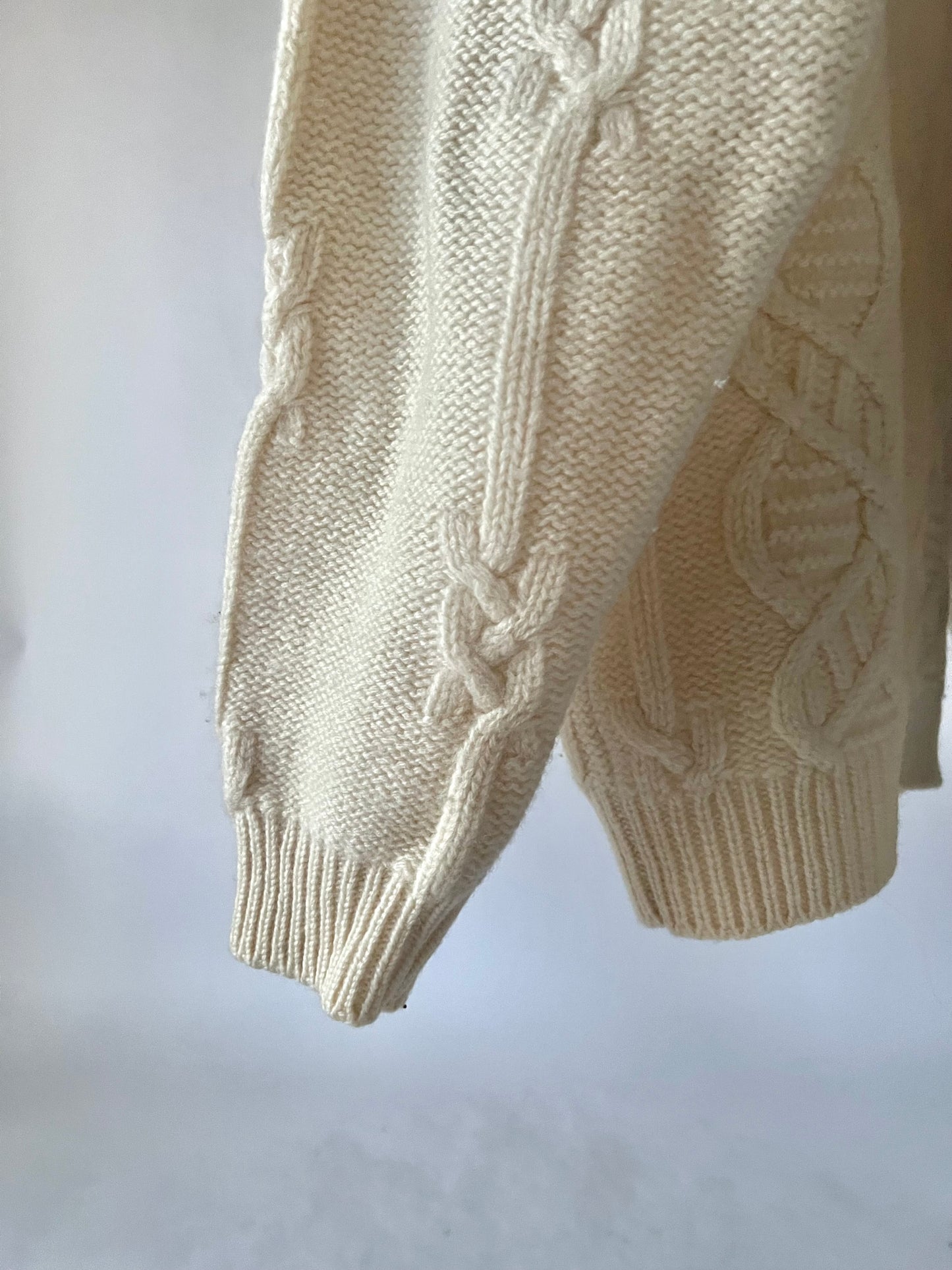 Pull blanc crème