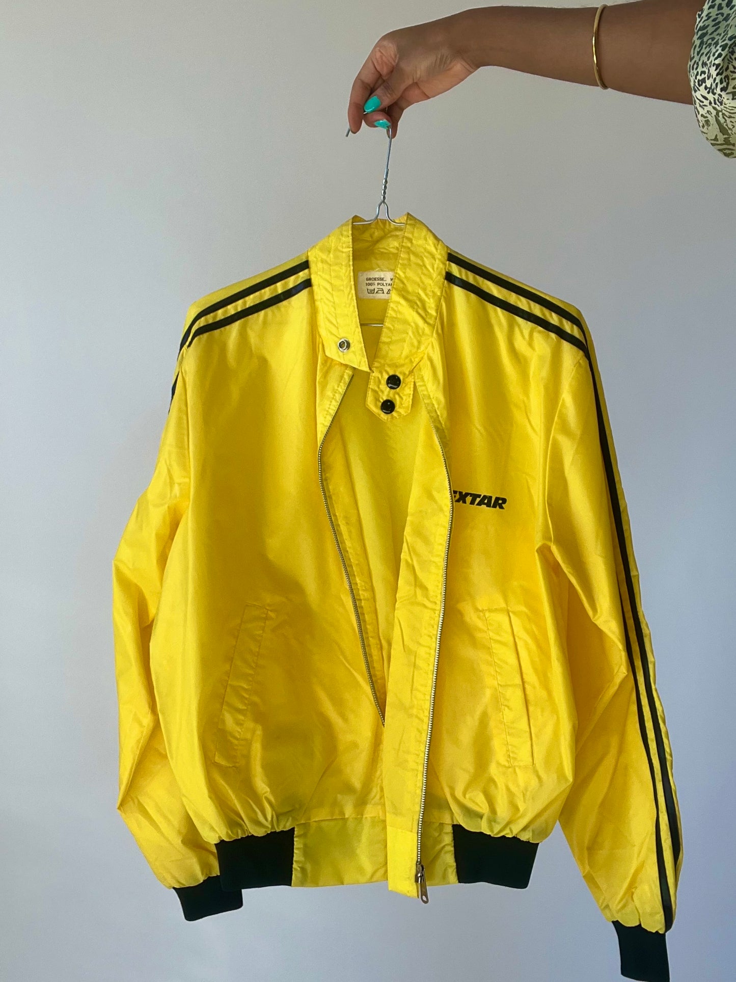 Gilet sportwear vintage jaune