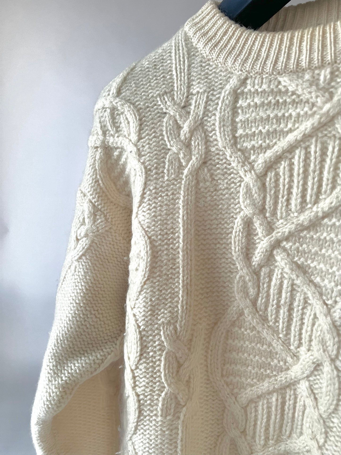 Pull blanc crème