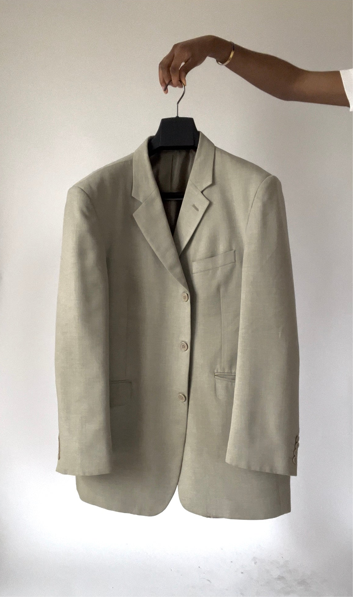 Blazer oversize gris clair