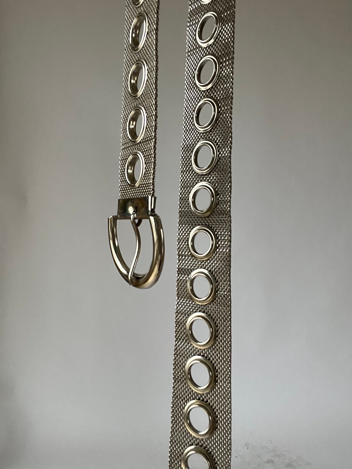 Ceinture vintage argentée
