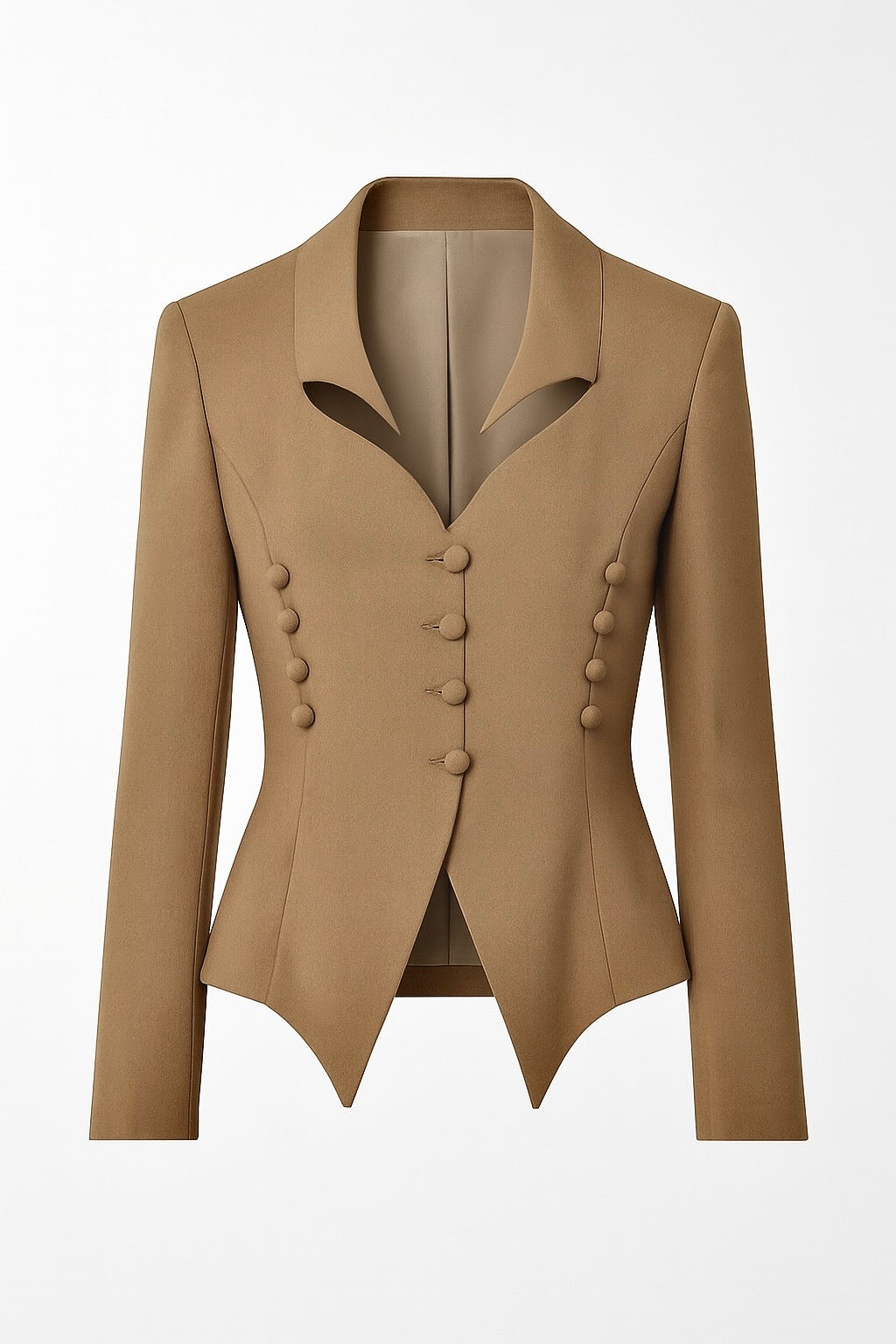 Blazer vintage marron cintré