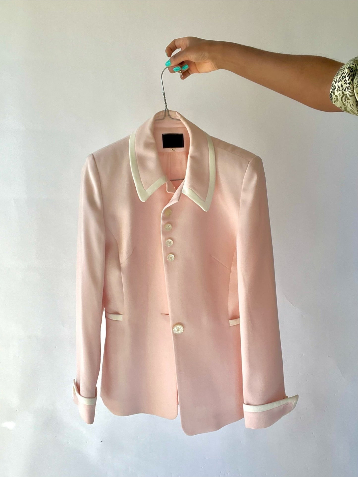 Veste vintage rose pastel chic