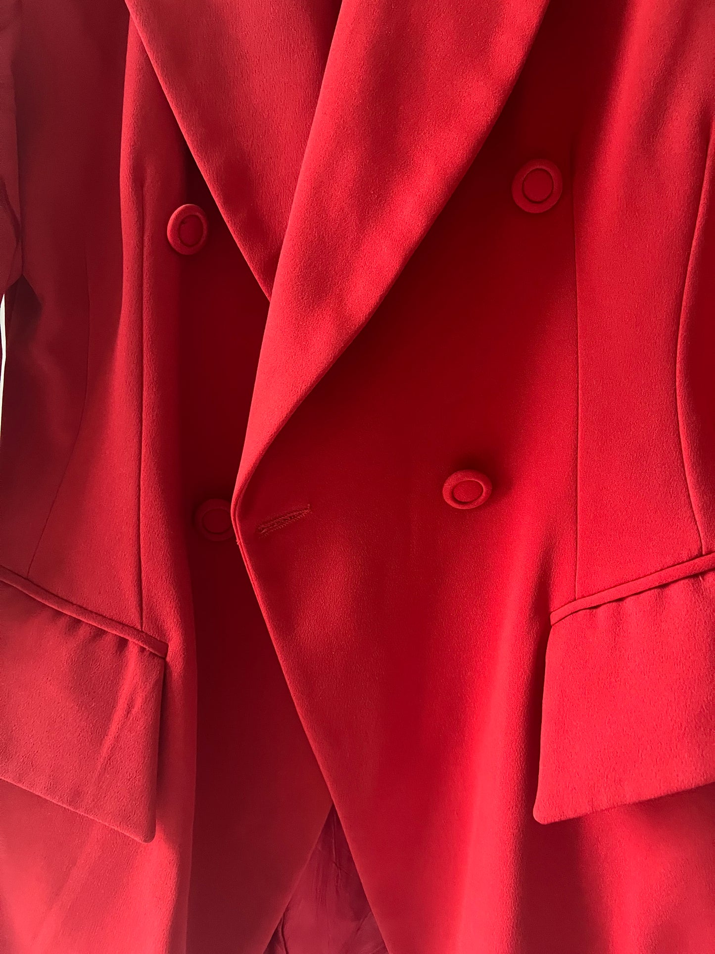 Blazer vintage croisé rouge
