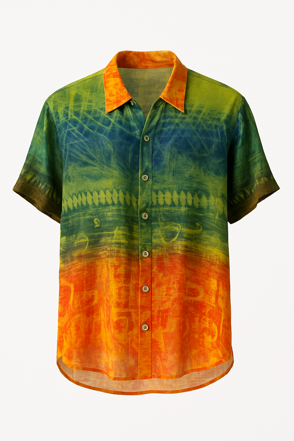 Chemise vintage colorée à motif