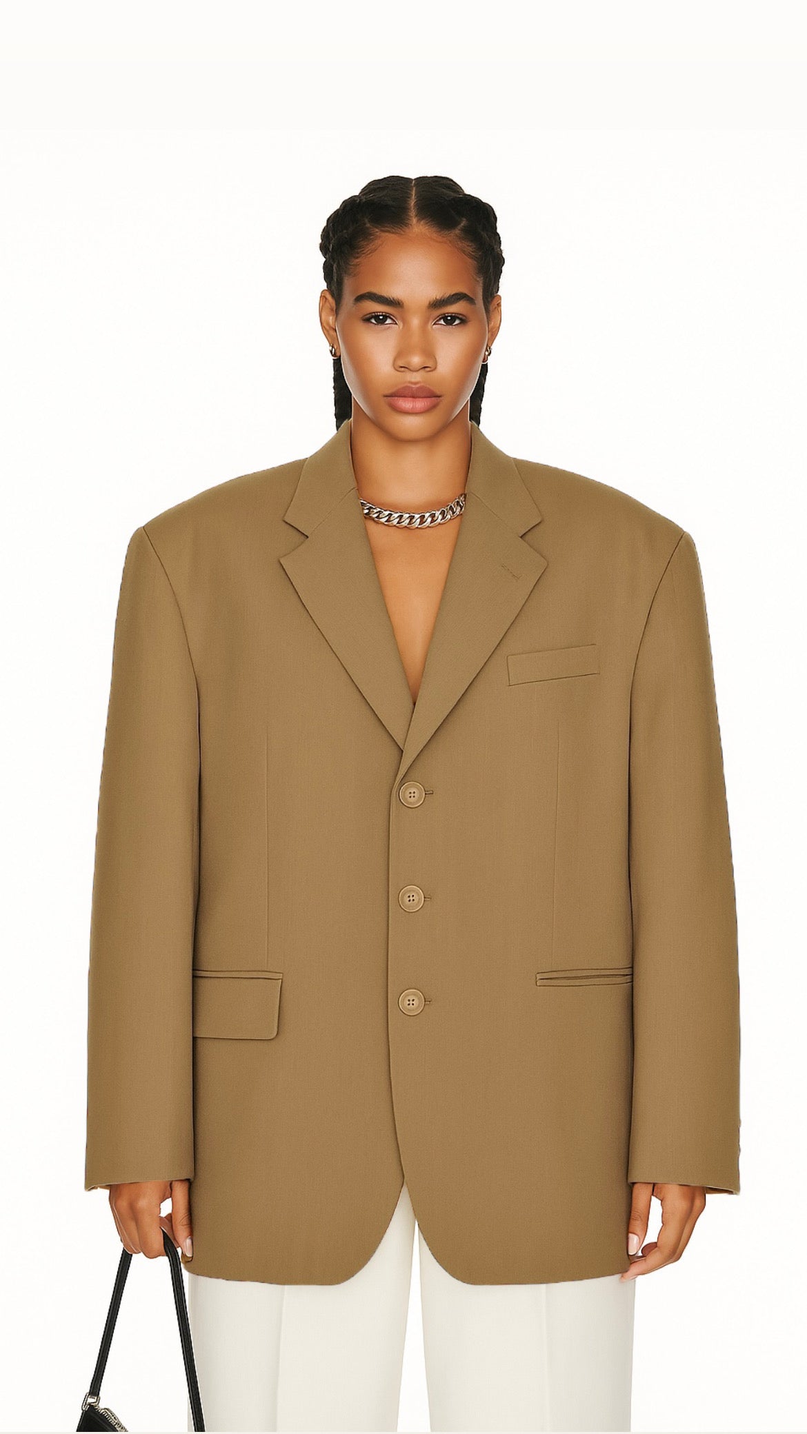 Blazer oversize marron