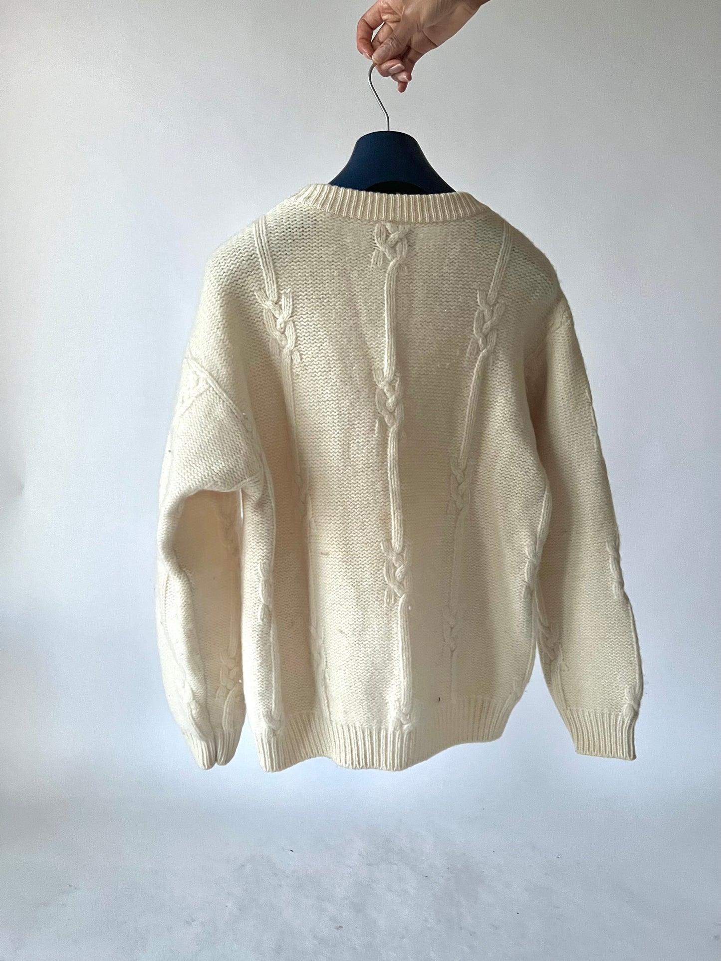 Pull blanc crème
