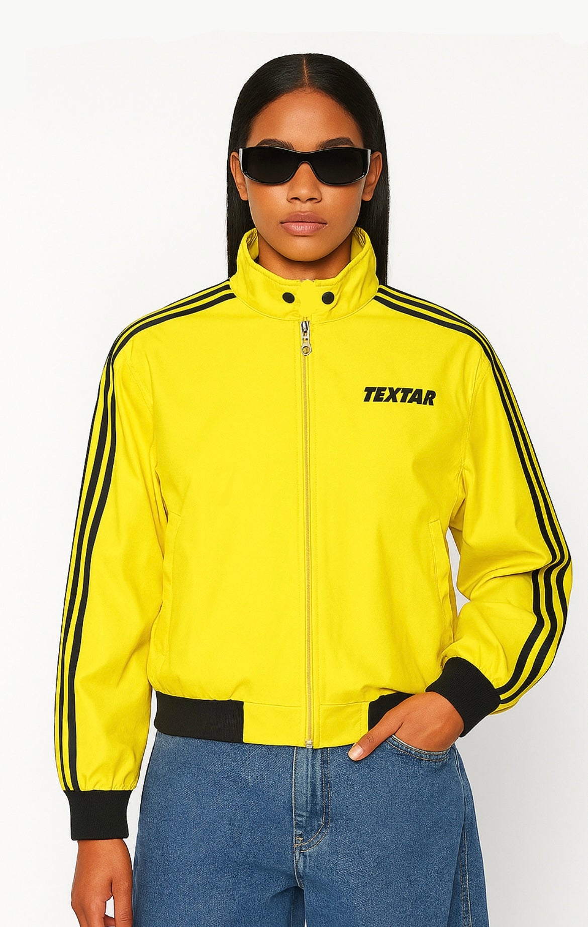 Gilet sportwear vintage jaune