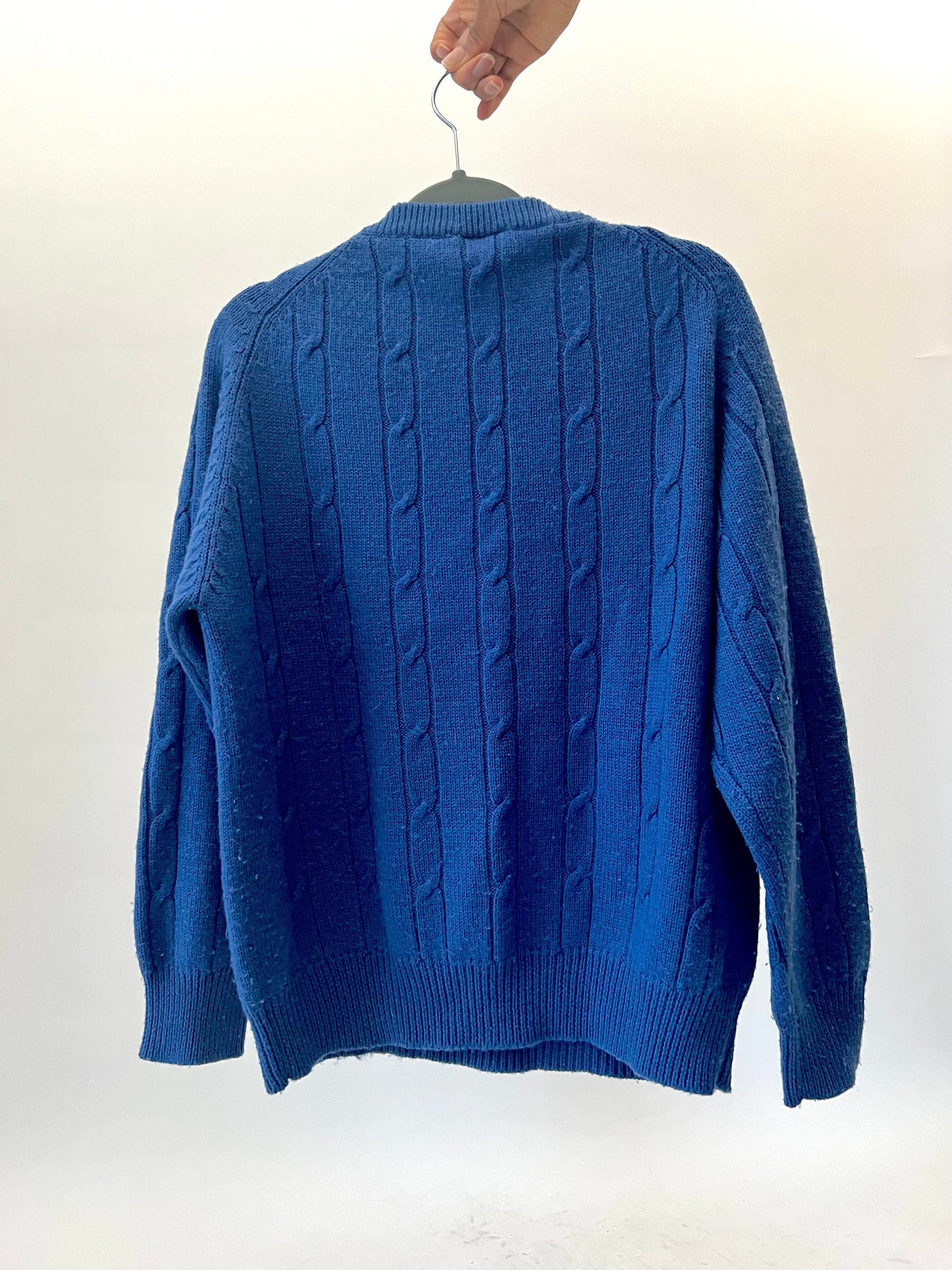 Pull vintage bleu