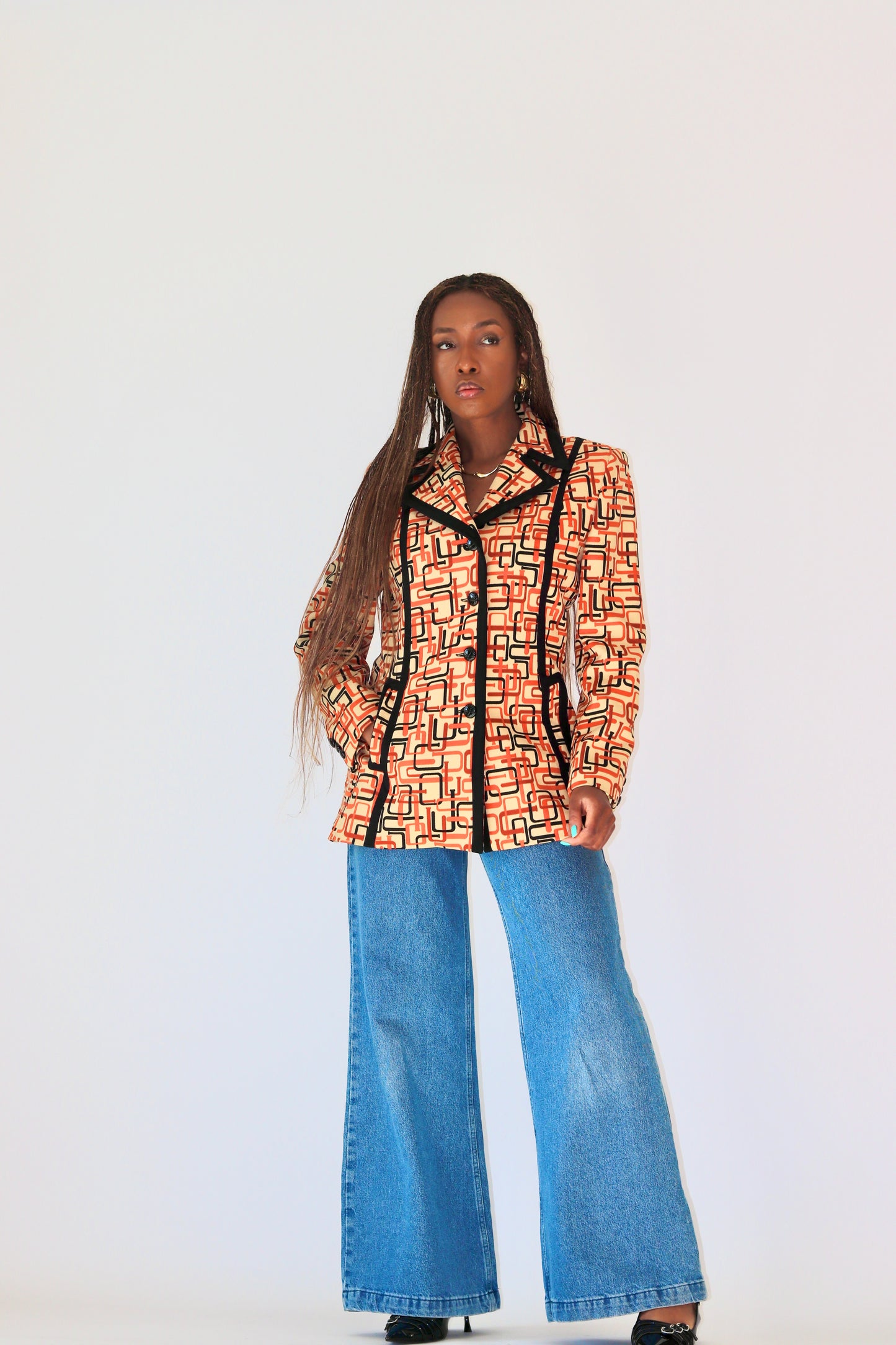 Veste vintage style année 70