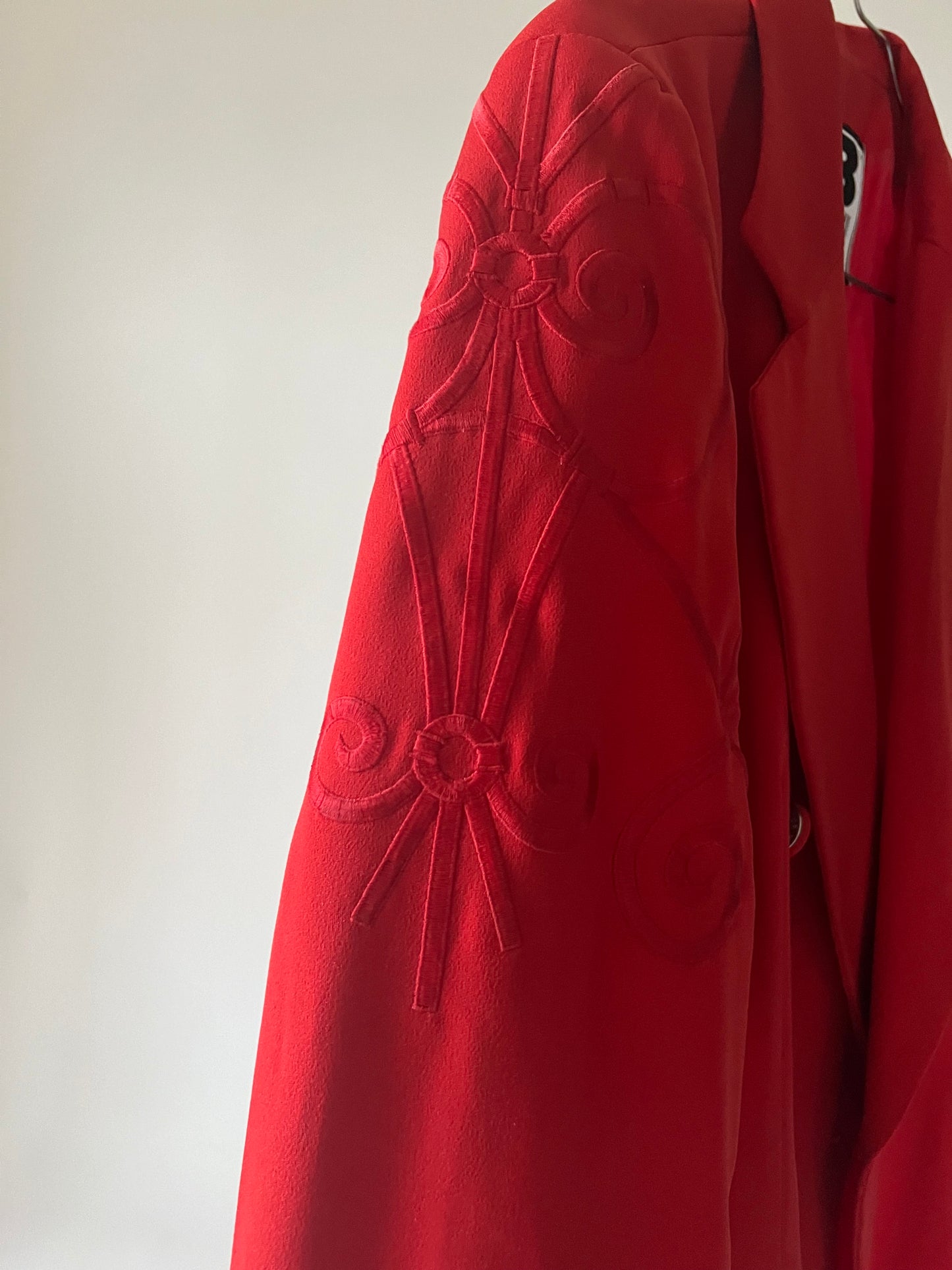 Blazer vintage croisé rouge