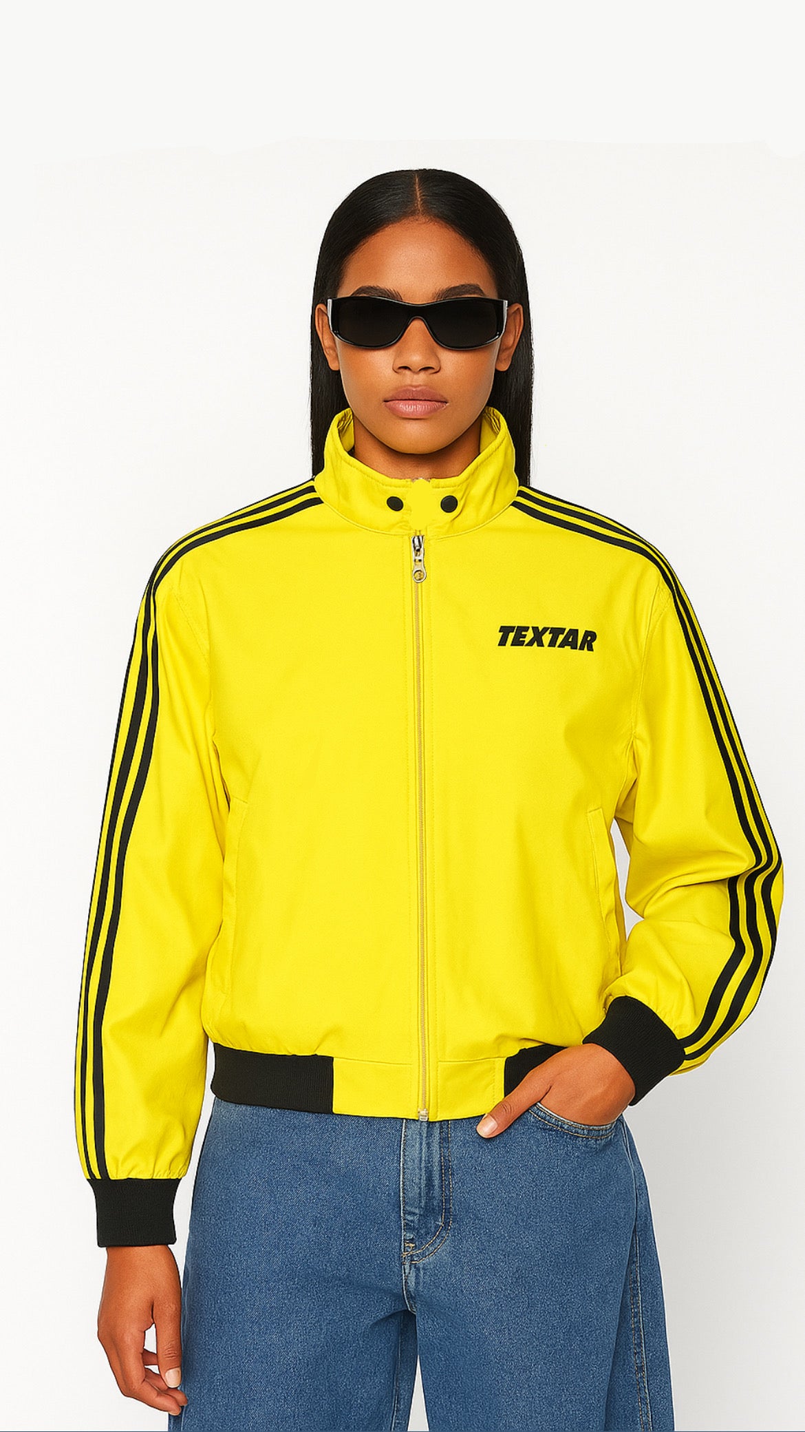 Gilet sportwear vintage jaune