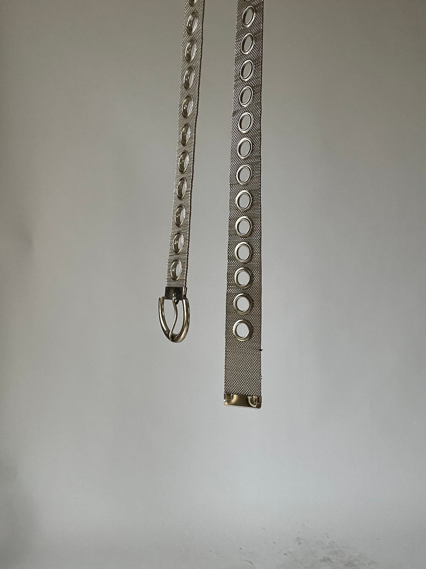 Ceinture vintage argentée
