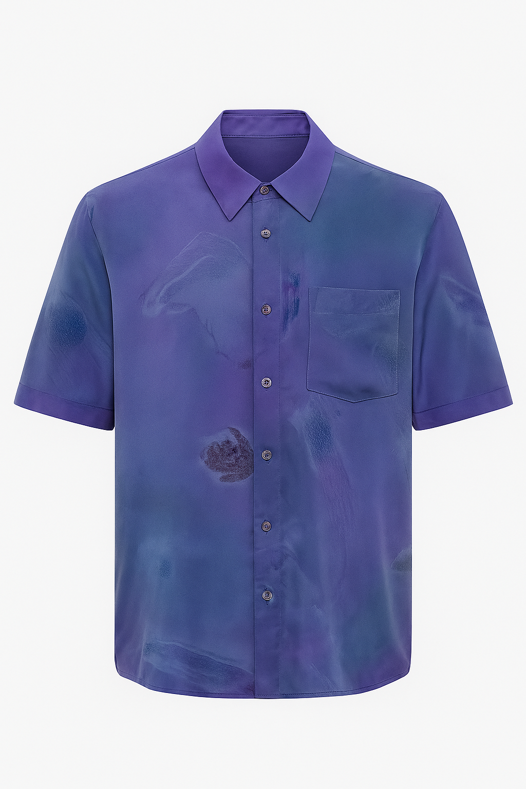 Chemise vintage oversize violet à motif
