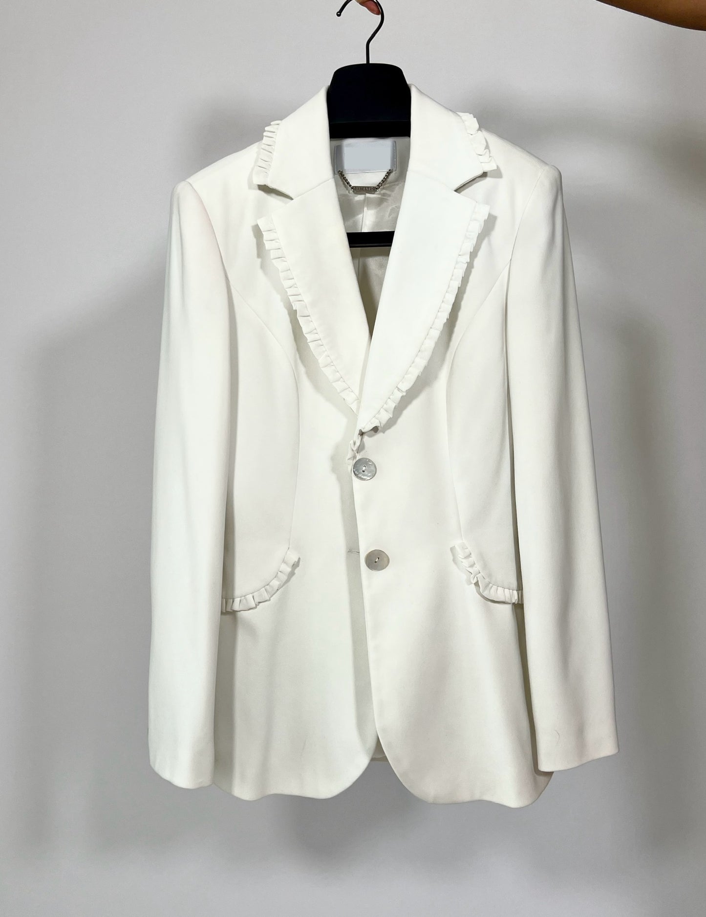 Blazer blanc cintrée