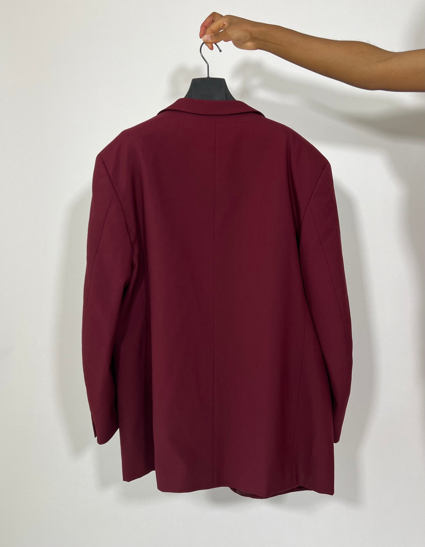 Blazer oversize rouge bordeaux