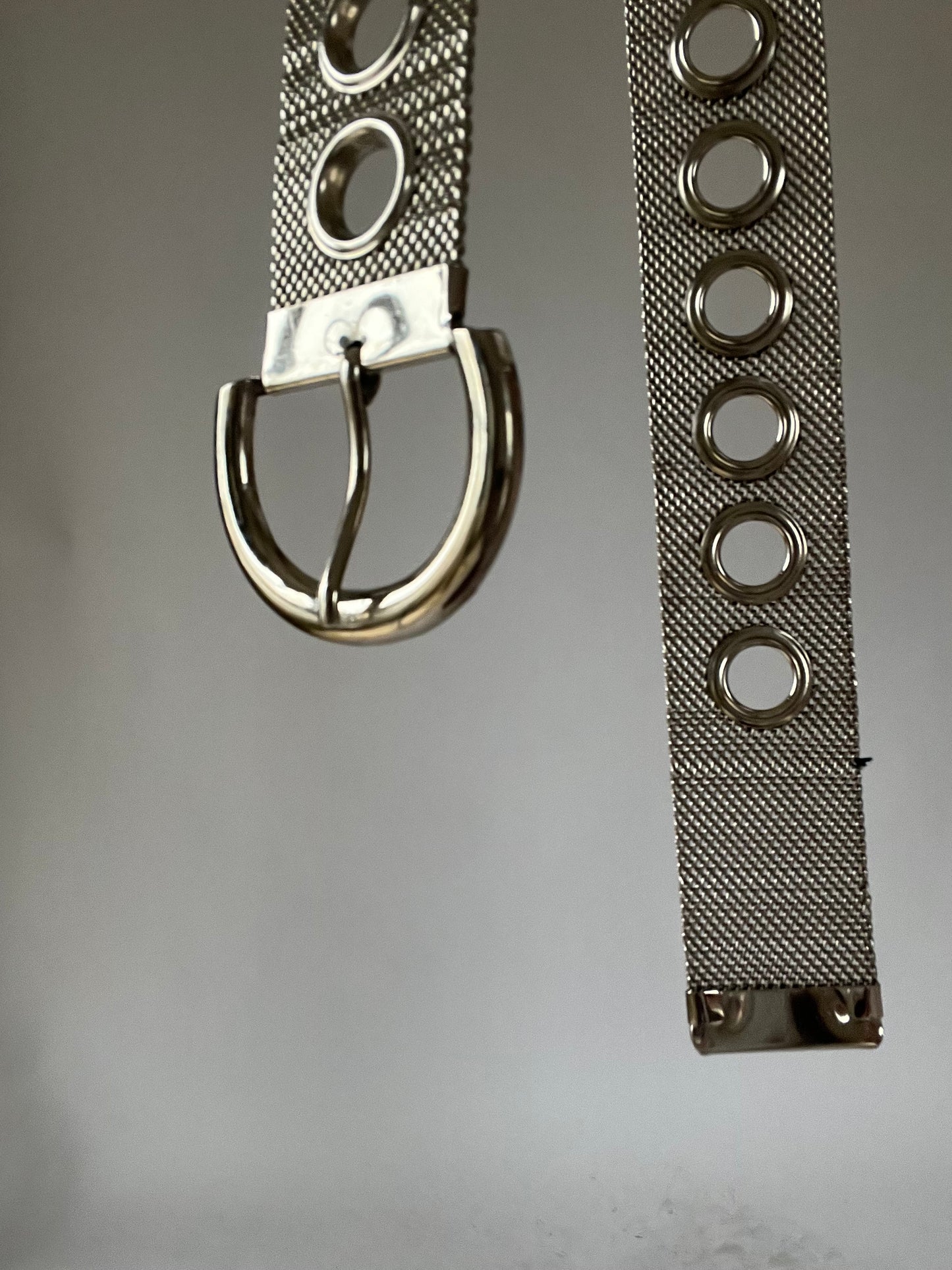 Ceinture vintage argentée