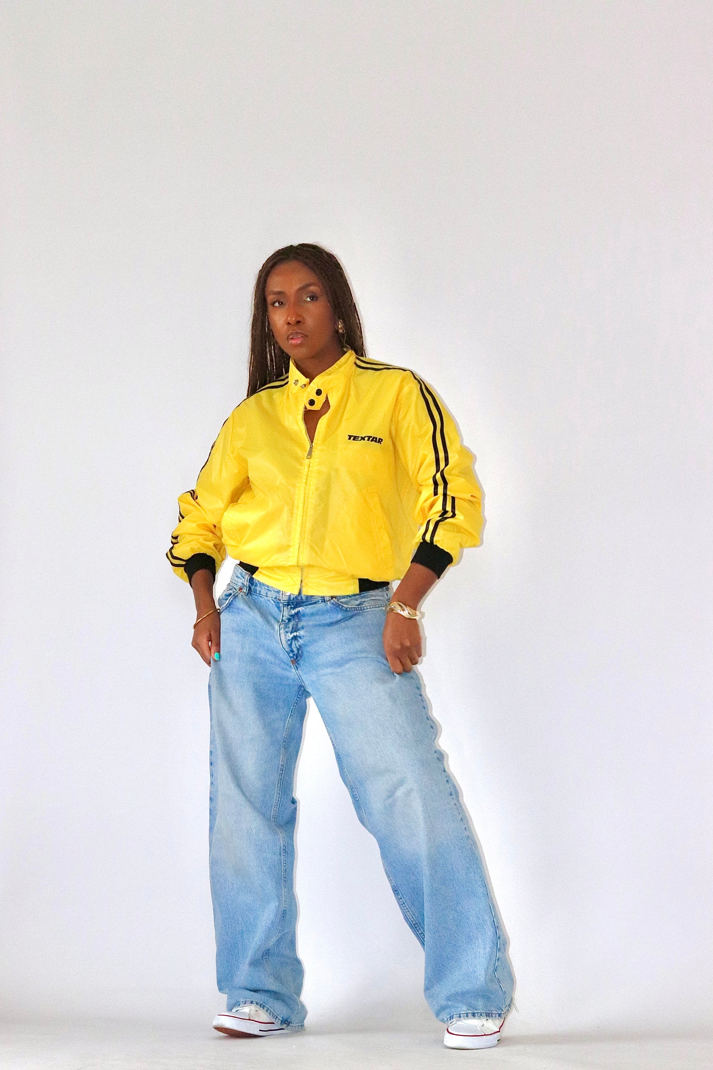 Gilet sportwear vintage jaune