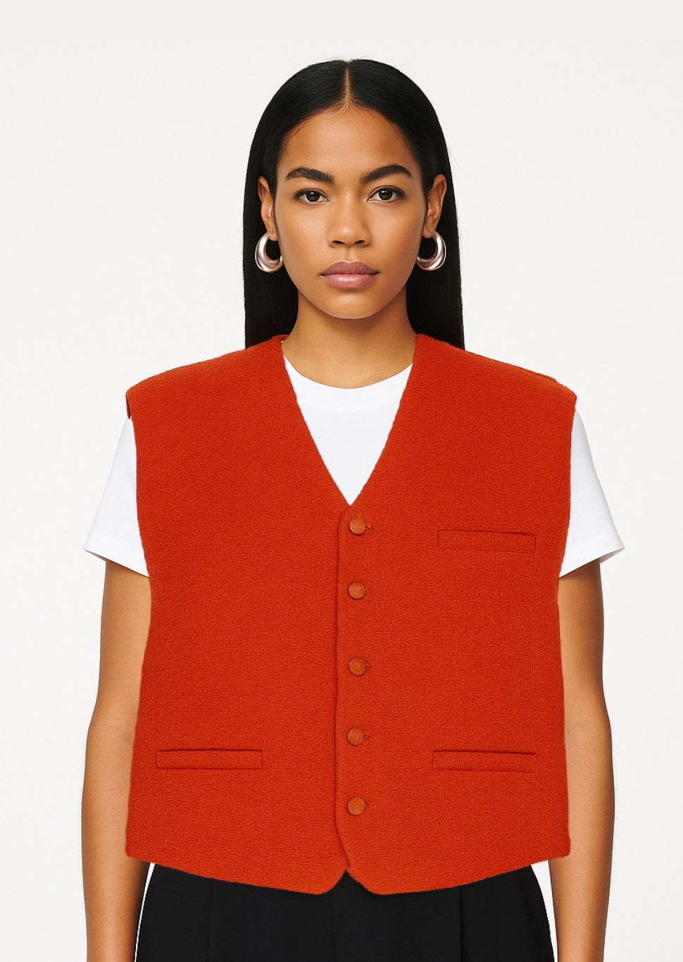Veste sans manche orange