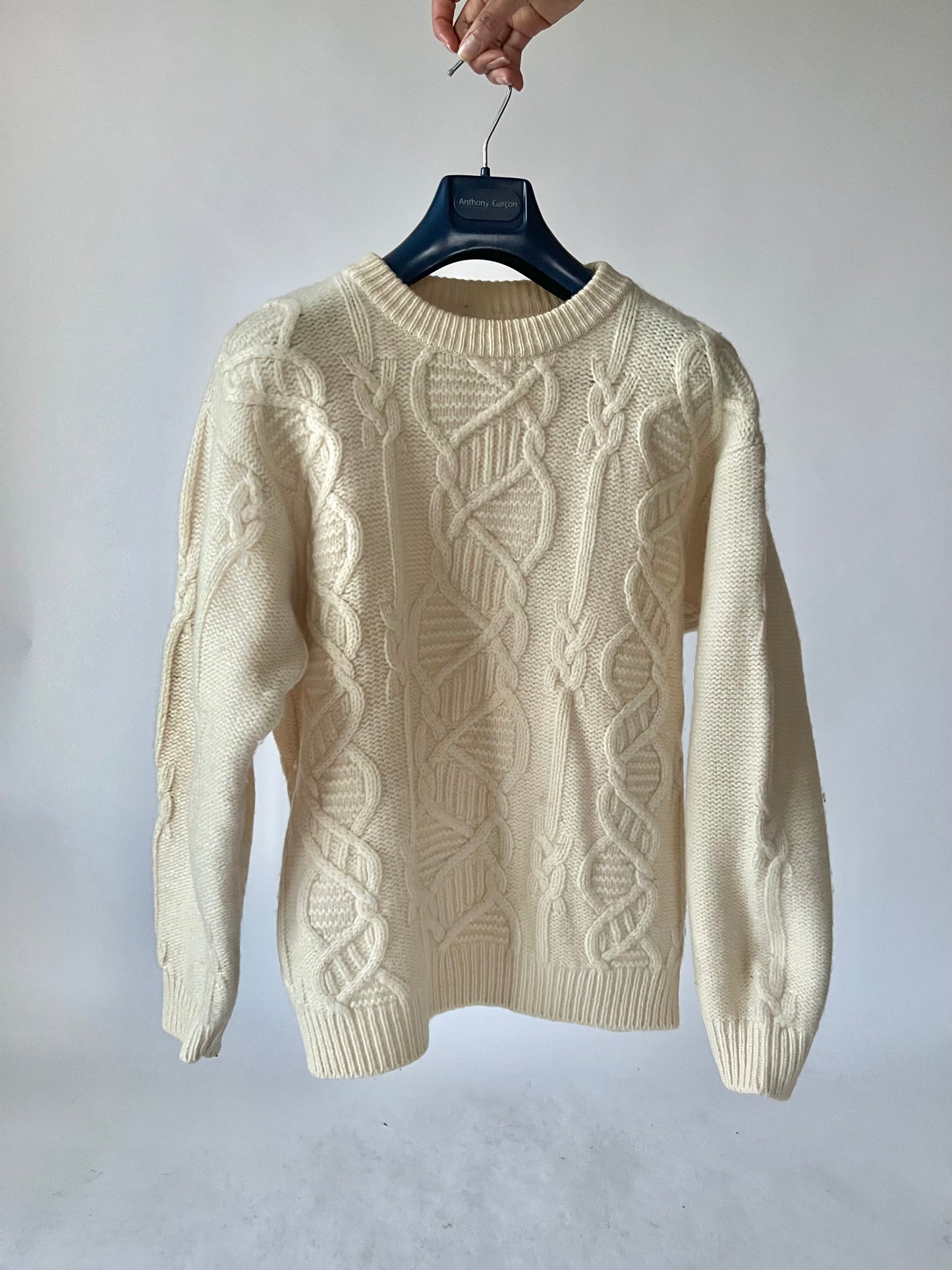 Pull blanc crème