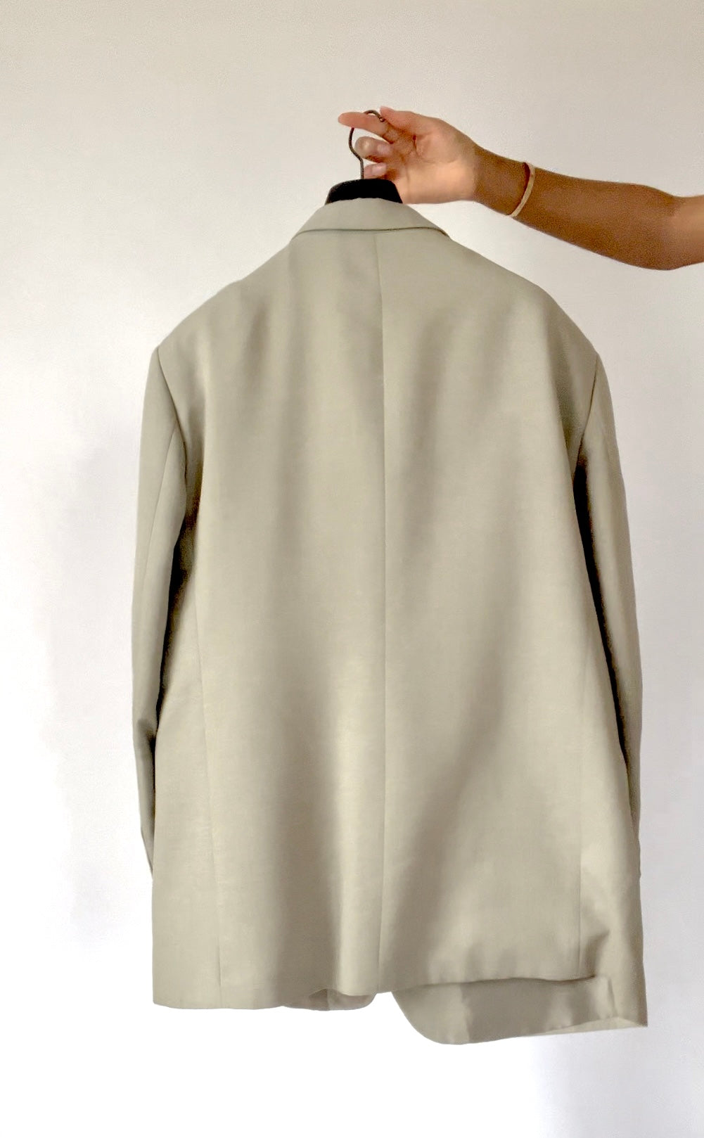 Blazer oversize gris clair