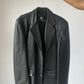 Veste en cuir noir