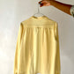 Chemise vintage jaune pastel