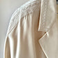 Blazer croisé vintage blanc crème