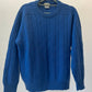 Pull vintage bleu