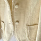 Blazer vintage blanc crème cintré