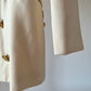 Blazer croisé vintage blanc crème