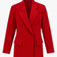 Blazer vintage croisé rouge