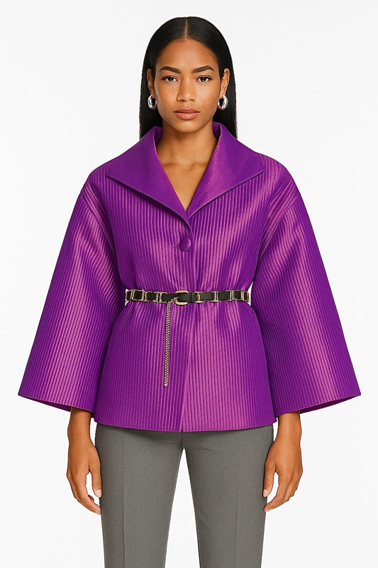 Cape vintage violet-mauve irisée