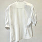 Chemise vintage blanche manche bouffante