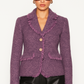 Veste lila en tweed
