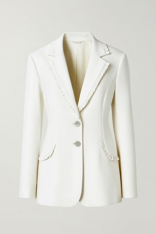 Blazer blanc cintrée