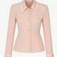 Veste vintage rose pastel chic