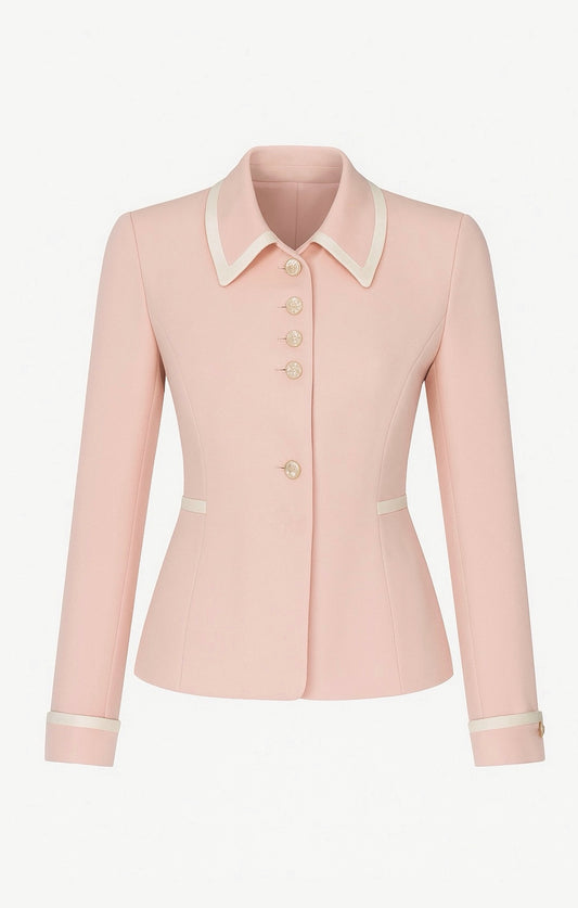 Veste vintage rose pastel chic