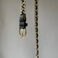 Ceinture vintage noir et dorée