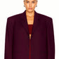 Blazer oversize rouge bordeaux