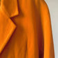 Blazer vintage croisé orange en laine