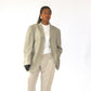 Blazer oversize gris clair
