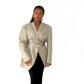 Blazer oversize gris clair