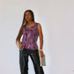 Top à sequin mauve