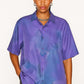 Chemise vintage oversize violet à motif