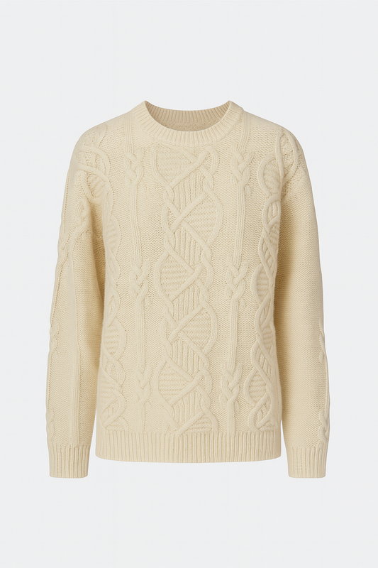 Pull blanc crème