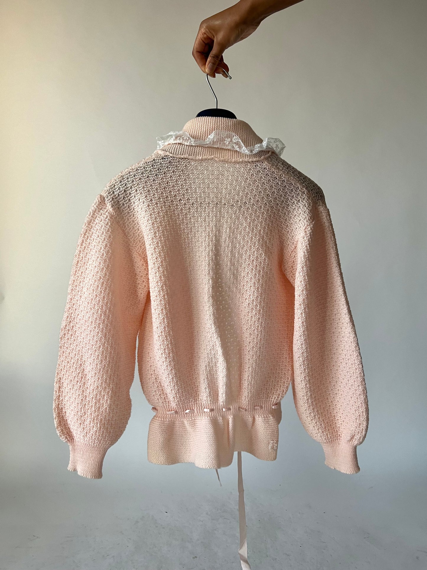 Gilet vintage rose pale